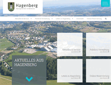 Tablet Screenshot of hagenberg.at